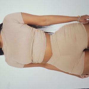 FashionNova Short Set Matching Set Back Out